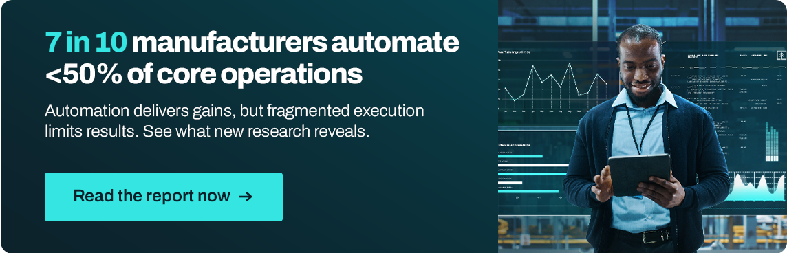 6 Consequences Of Not Automating: Solutions For Manufacturing Companies 2 0126 Manufacturingreportbanner B